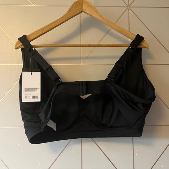 NWT Knix Bikini Deep V Bikini Top & High Cut High Rise Bikini Swim Bottom Black - Picture 5 of 12